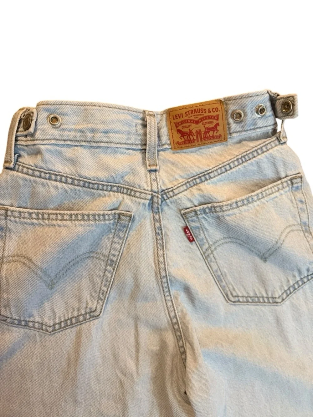Levi’s Cinch Baggy Jeans W23 L31 Light Wash High Rise Wide Leg